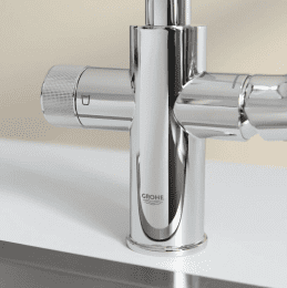 Grohe Blue Pure Set Spültischarmatur Start mit Ultrasafe-Filter, Chrom