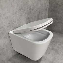 PREMIUM 100 WC-Sitz eckig, abnehmbar, mit Absenkautomatik