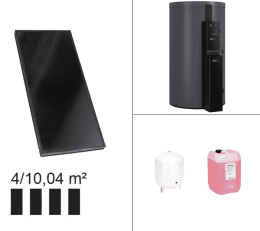 Viessmann Paket Vitosol 200-FM, 4x SV2F, HU Vitocell 140-E 750l SEIC vitographite