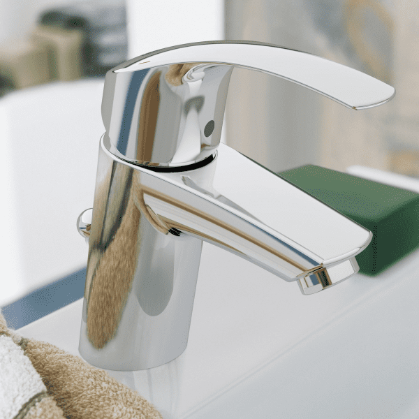 Grohe Eurosmart Waschtisch Einhebelmischer S, mit Ablaufgarnitur, verchromt