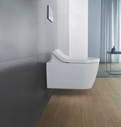 Duravit Elektronischer Bidet-Aufsatz, Softclose, weiß