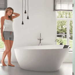 Riho Toledo 158 x 110 x 62 / matt Kein System / freistehende Wanne