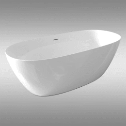 Riho MODEL-A Freistehende Oval-Badewanne 170 x 80 x 58 cm