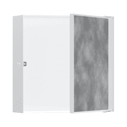 hansgrohe XtraStoris Rock Wandnische mit befliesbarer Tür 390x390x105 mm weiß matt
