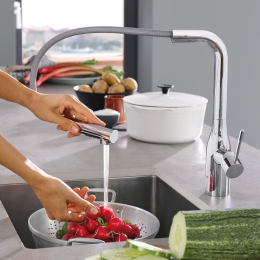 Grohe Essence Spültisch Einhebelmischer, verchromt