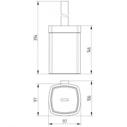 Avenarius Serie 480 Toilettenbürstengarnitur