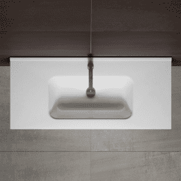 Riho Porto Square 100 x 46 cm Waschtisch mit Waschtischunterschrank und LED-Spiegelschrank