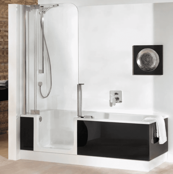 Artweger Twinline 2 Duschbadewanne Komplett-Set 160/170 cm, Nischenversion