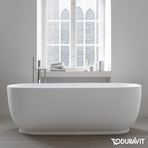Duravit Luv freistehende Badewanne, oval 1600x750 mm weiß matt