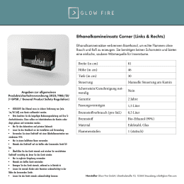 Glow Fire Narvik Rechts Ethanolkamin