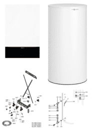 Viessmann Paket Vitodens 200-W B2HH 19 kW Um. 3.5" mit Vitocell 100-W CVAA 160L