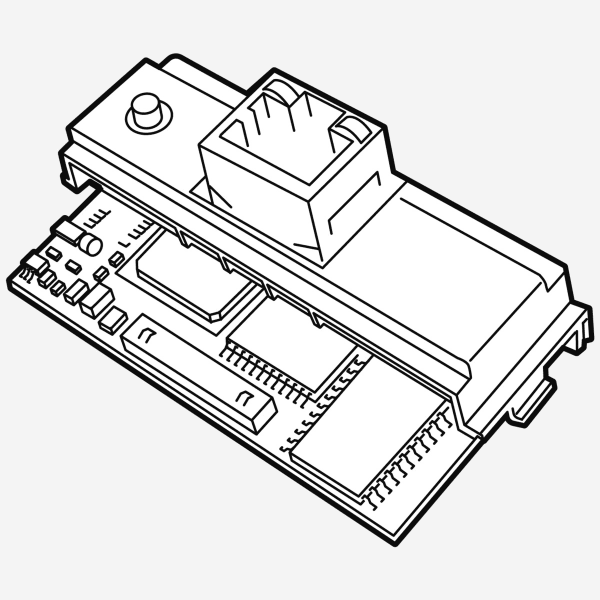 Weishaupt Erweiterungsmodul (Ethernet) für denAnschluss an ein Ethernet-NetzwerkTyp NWPM