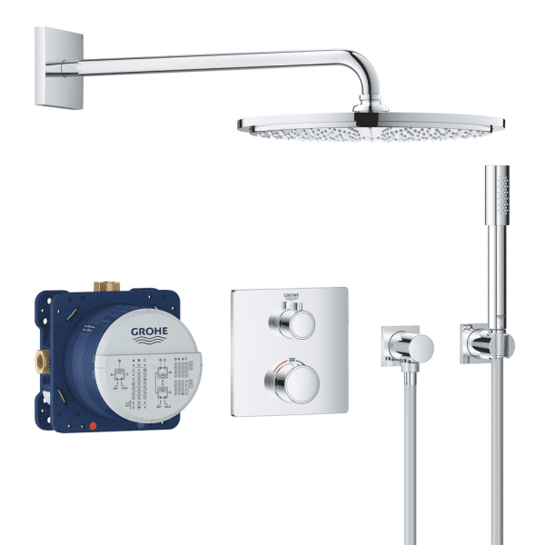 Grohe Grohtherm Unterputz-Duschsystem mit Thermostat chrom
