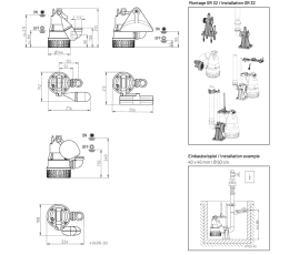 Schmutzwassertauchpumpe U3 KS mit Schwimmerschalter 230 Volt
