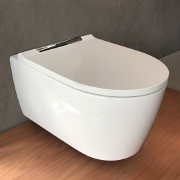 Geberit ONE Wand-WC mit Softclose WC-Sitz, TurboFlush, KeraTect, Weiß