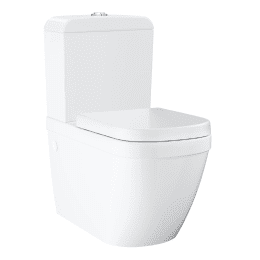 Grohe Euro Ceramic Set Stand-WC-Kombination mit Spülkasten + WC-Sitz SoftClose, Rimless, Alpinweiß