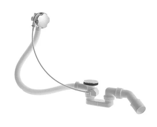 Duravit Universal Ab- & Überlaufgarnitur Komplett-Set chrom