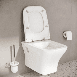 VitrA Matrix Wand-Tiefspül-WC, mit VitrAhygiene Beschichtung, mit WC-Sitz