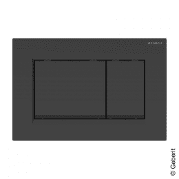Geberit Sigma30 Betätigungsplatte für 2-Mengen-Spülung schwarz matt/schwarz