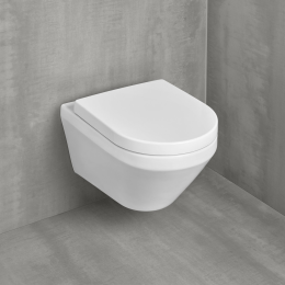 Villeroy & Boch Architectura Wand-WC mit SoftClosing-Sitz, DirectFlush, TwistFlush, Alpinweiß