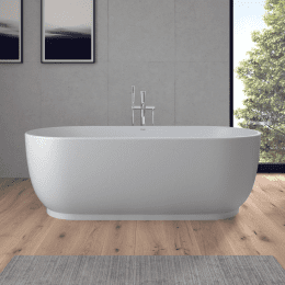 Duravit Luv freistehende Badewanne, oval 1800x850 mm weiß matt