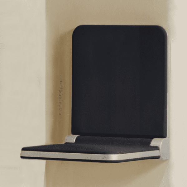 Artweger Body+Soul Einzelsitz mit Lehne385x500x90/70mm anthrazit