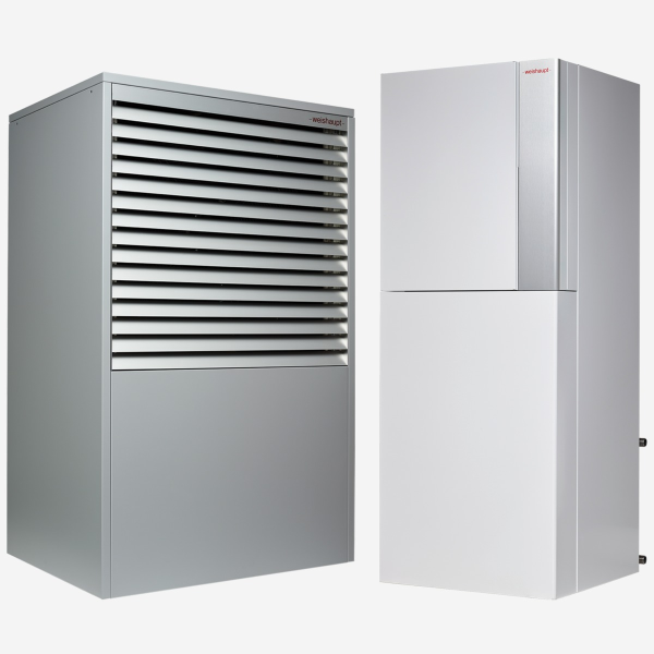 Weishaupt Paket Luft/Wasser-Wärmepumpe Aeroblock® Typ WAB 11-A-RME-A + WKS