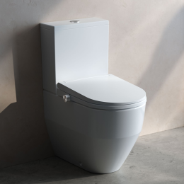 LAUFEN Cleanet Pro Stand-Dusch-WC mit WC-Sitz weiß