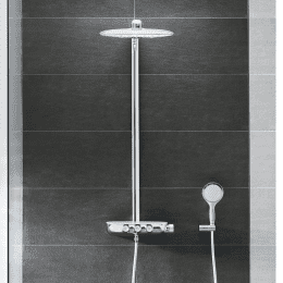 Grohe Rainshower SmartControl Aufputz-Duschsystem mit Thermostat mit EcoJoy, chrom/moon white Grohe Rainshower SmartControl Aufputz-Duschsystem mit Thermostat mit EcoJoy, chrom/moon white