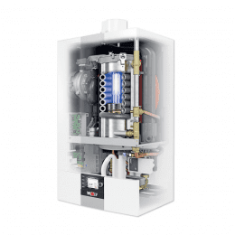 WOLF Gasbrennwert-Kombitherme CGB-2K 20 kW mit hocheffizienter Heizkreispumpe