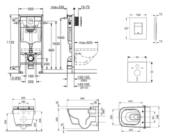 Grohe Rapid SL Set Dusch-WC und Sitz Tece, Betätigungsplatte, Rimless, SoftClose, Chrom Grohe Rapid SL Set Dusch-WC und Sitz Tece, Betätigungsplatte, Rimless, SoftClose, Chrom