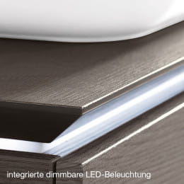 Villeroy & Boch Artis Aufsatzwaschtische mit Legato LED-Waschtischunterschrank 160 cm mit 4 Auszügen