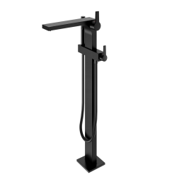 Keuco Edition 11 Wannenarmatur bodenstehend, schwarz matt