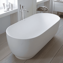 Duravit Luv freistehende Badewanne, oval 1800x850 mm weiß matt