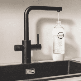 Grohe Blue Pure Minta Küchenarmatur, ausziehbar, schwenkbar phantom black