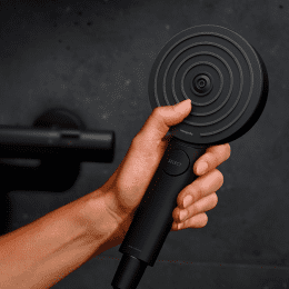 Hansgrohe Pulsify Select S Brauseset mit Thermostat, 3 Strahlarten, EcoSmart, mattschwarz