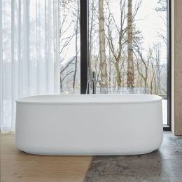 Duravit Zencha freistehende Badewanne, oval 1600x850 mm weiß matt