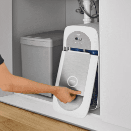 Grohe Blue Home Spültisch Einhebelmischer mit Filterfunktion und Kühleinheit, verchromt