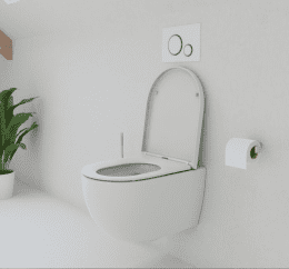 kielle Oudee - Wand-WC mit WC-Sitz SoftClose, Rimless, Weiß