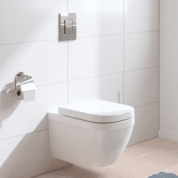 Grohe Euro Ceramic Wand-WC mit WC-Sitz SoftClose, Rimless, Triple Vortex, Alpinweiß