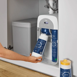 Grohe Spültischarmatur Connected, mit Kühleinheit und Wasserfilter, verchromt