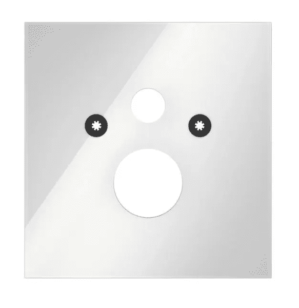 Tece TECElux Untere Glasplatte für Standard-WC, 180 mm Abstand, Glas weiß