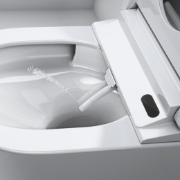 Grohe Sensia Pro Wand-Dusch-WC, PowerFlush Triple Vortex mit WC-Sitz, GROHE HyperClean