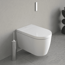 Duravit SensoWash Starck f Wand-Dusch-WC Lite Compact mit WC-Sitz mit HygieneGlaze, weiß