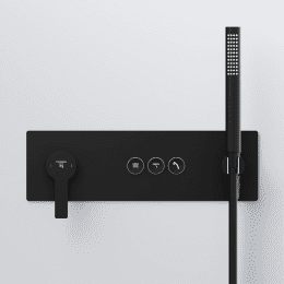 Steinberg 390 Unterputzarmatur für 3 Verbraucher, mit Körper, schwarz