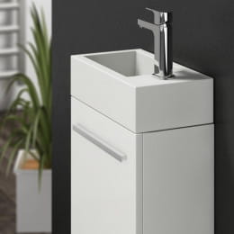 Treos Serie 900 Handwaschbecken mit Waschtischunterschrank mit 1 Tür