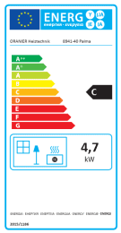 Oranier Gasheizautomat Palma Plan 4,7 kW Erdgas Edelstahl
