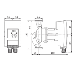 wilo Umwälzpumpe Wilo Yonos MAXO plus 30/0,5-7 PN10, 230V/50Hz