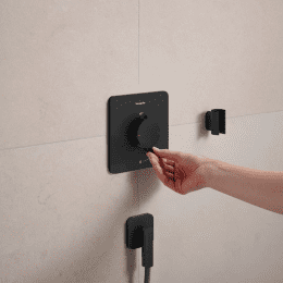 Hansgrohe Ecostat Comfort Q Unterputz-Thermostatarmatur, schwarz matt