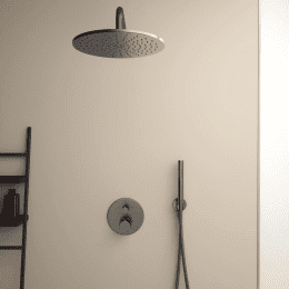 Ideal Standard CeraTherm Duschset mit Unterputz-Thermostat, Durchmesser 30 cm, Magnetic Grey